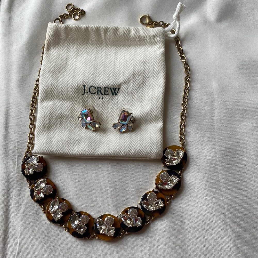 J. Crew Gold and Brown Necklace